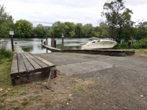 Westport Park boat ramp before significant improvements to access